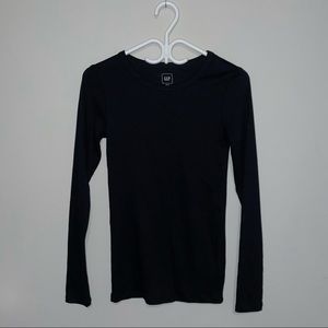 Gap Black Long Sleeve Basic Tee